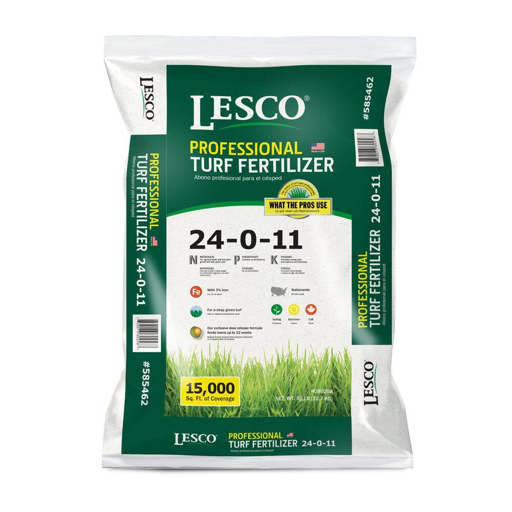 LESCO 50 lbs. 24-0-11 No Phos Dry Lawn Fertilizer 080258