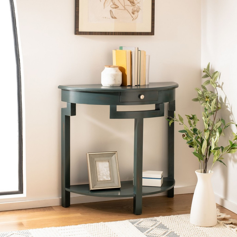 Monty Console Dark Teal   Farmhouse   Console Tables   by AED Luxury Home Decor  Houzz