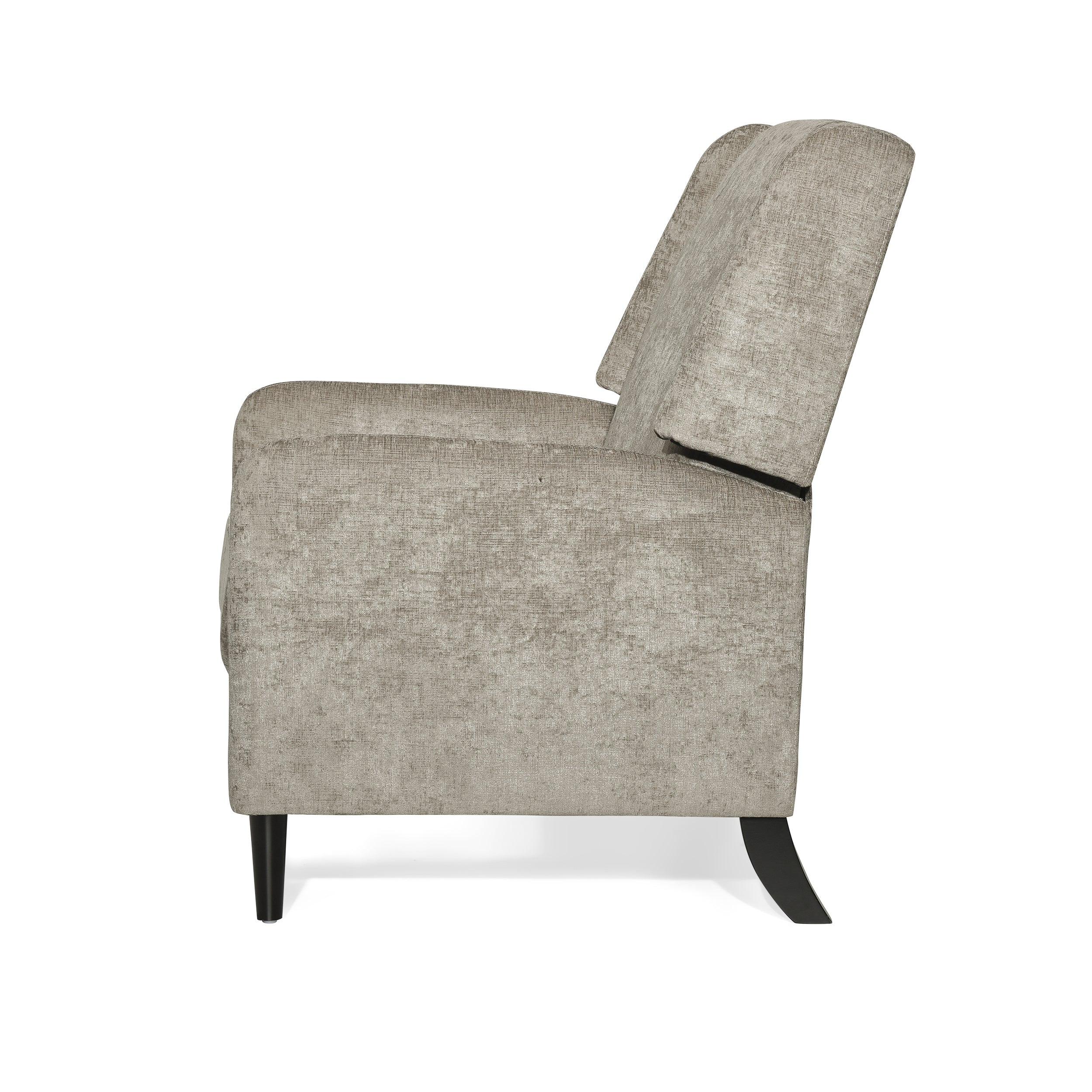 Rockney Contemporary Oversized Fabric Pushback Recliner