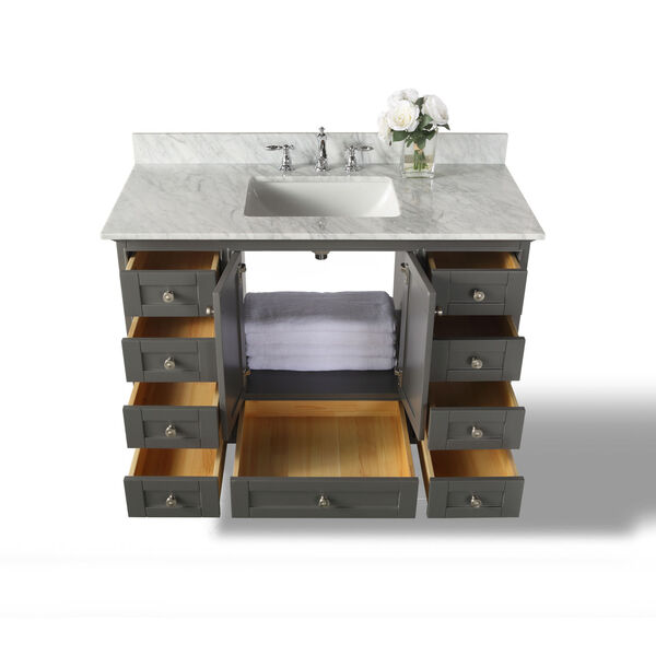 Audrey Sapphire Gray 48-Inch Vanity Console