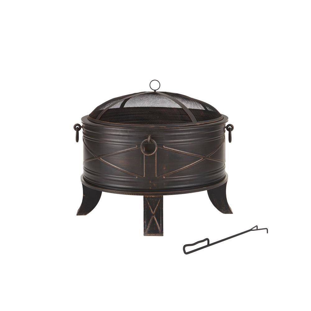 Hampton Bay Quadripod 26 in. Round Fire Pit FT-51161