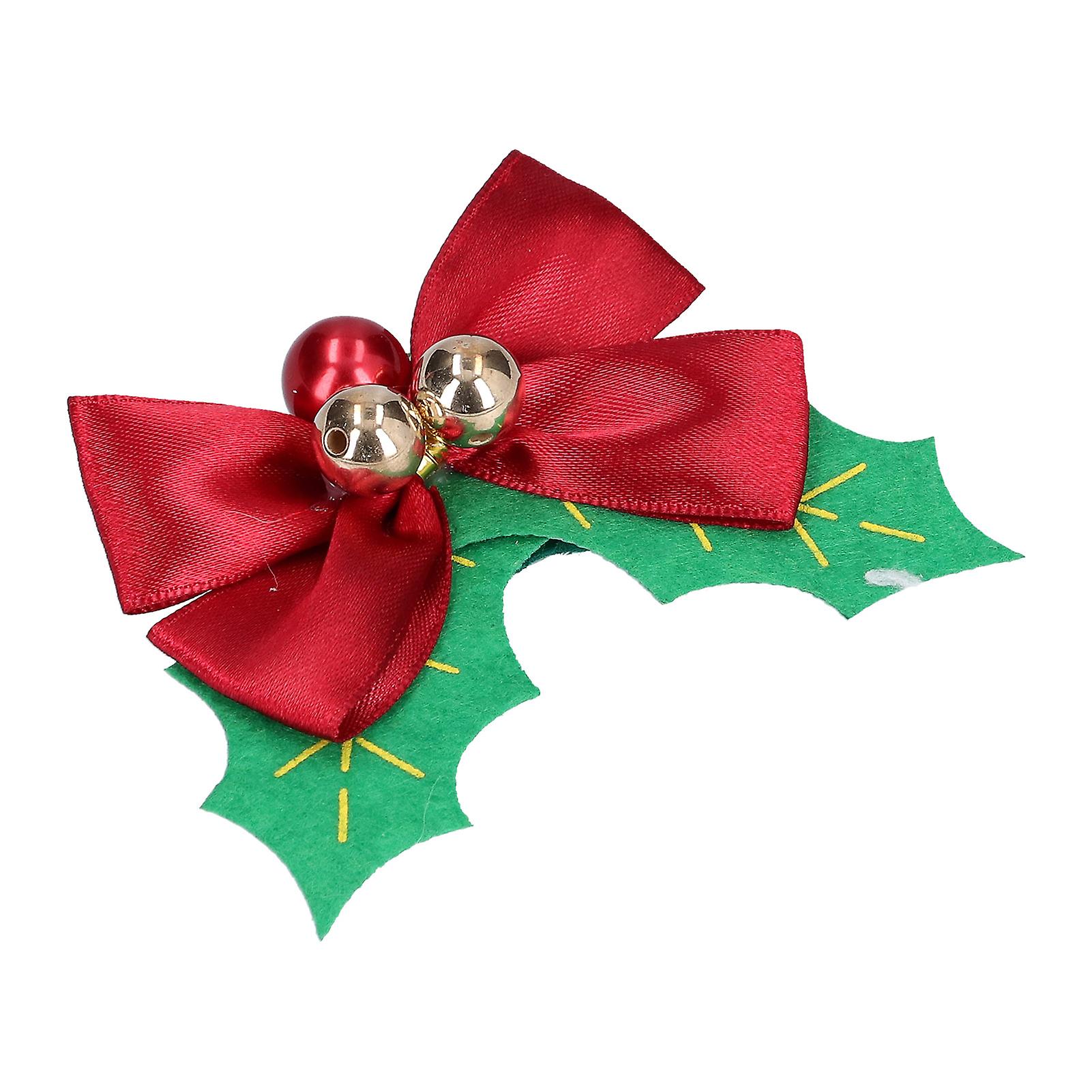 Chirstmas Bowknot Napkin Rings Xmas Bow Napkin Holders For Dinning Table Setting