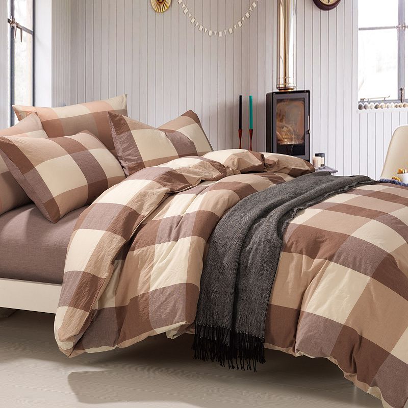 Serenta Buffalo Washed Cotton Duvet Cover Set