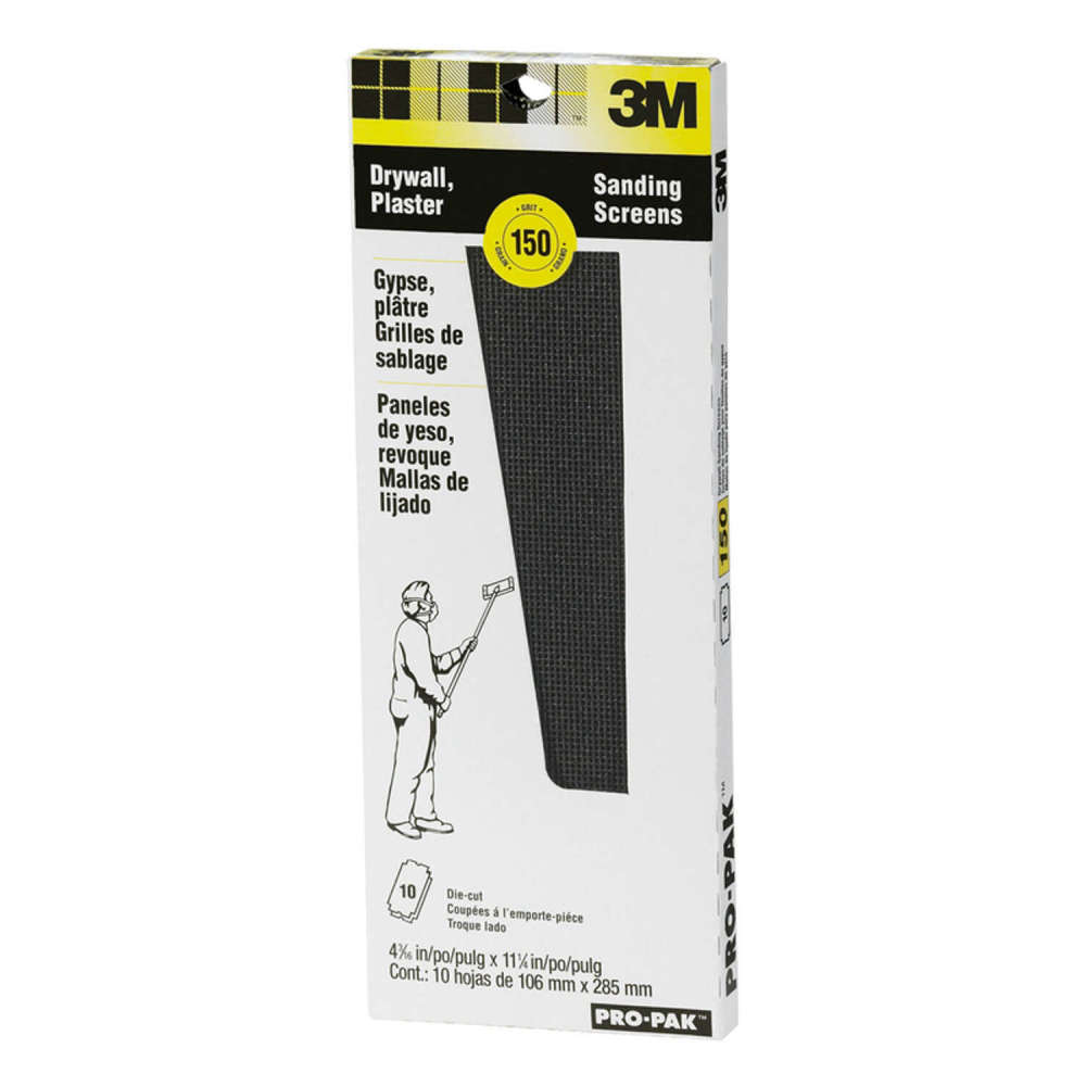 3M Pro Pak 150 Grit Fine Silicon Carbide Drywall Sanding Screen ;