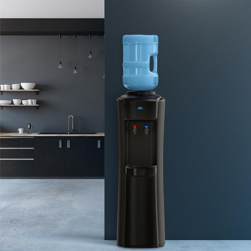 Brio 500 Series updated Top-Load Hot 198 Degrees and Cold 39 Degrees Temperature 3-5 Gallon Capacity Curved Water Cooler Dispenser