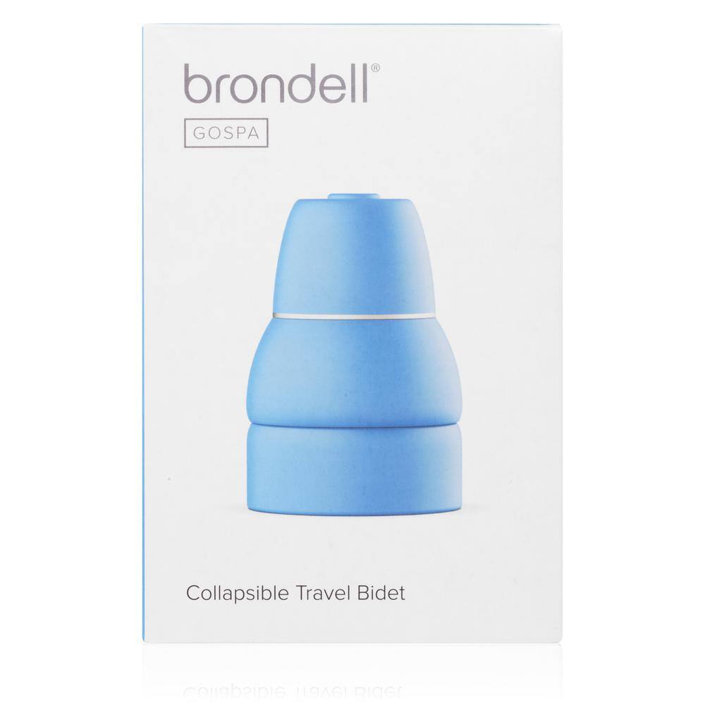 Brondell GoSpa Collapsible Portable Travel Bidet with Retractable Nozzle in Blue GS-60BLU