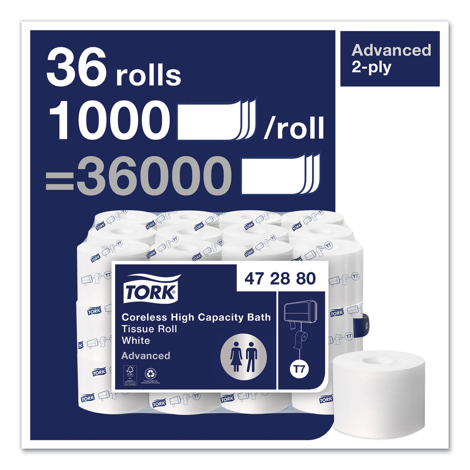 Advanced High Capacity Bath Tissue by Torkandreg; TRK472880