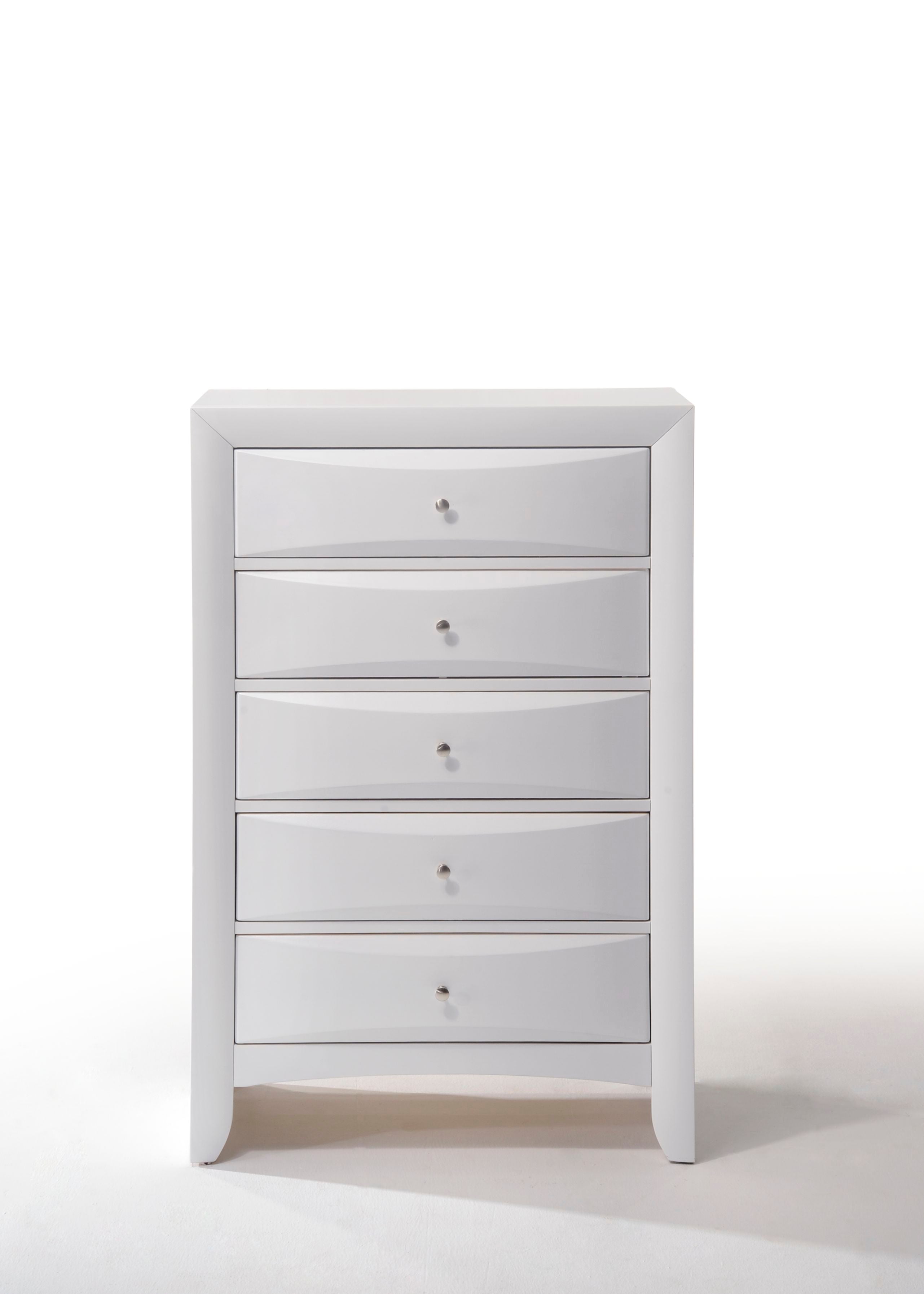 Acme Furniture Ireland White Chest with Five Drawers