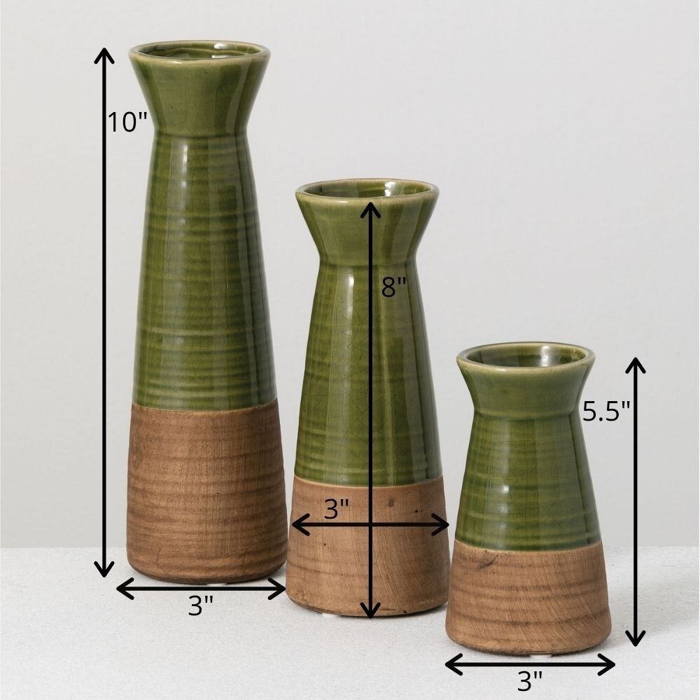 Sullivans Set of 3 Ceramic Vase 10\