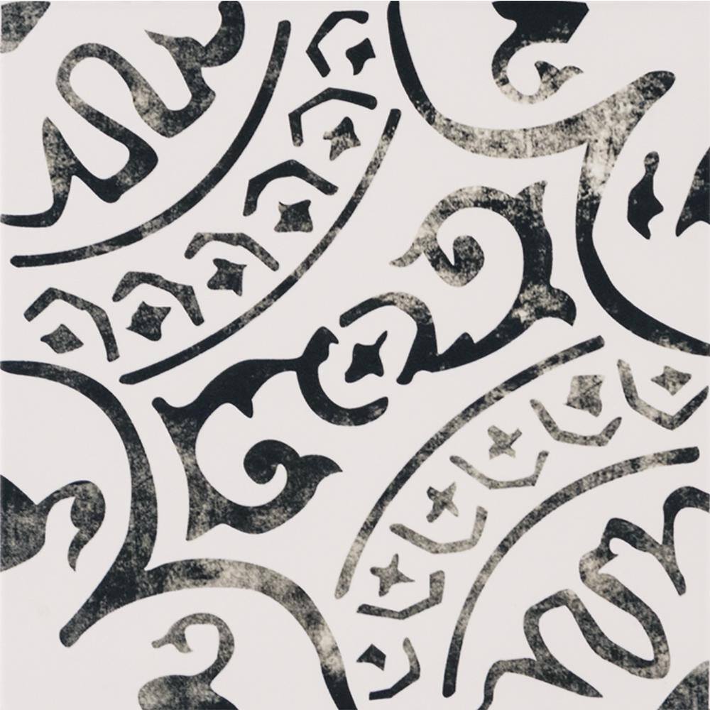 MSI Encaustic Baroque Stamp 8 in. x 8 in. Matte Porcelain Patterned Look Floor and Wall Tile (5.16 sq. ft.Case) NBARSTA8X8