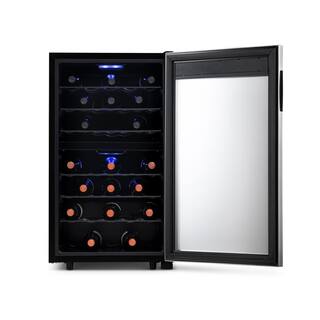 NewAir Dual Zone 19 in. 43-bottle Compressor Wine Fridge NWC043SS00