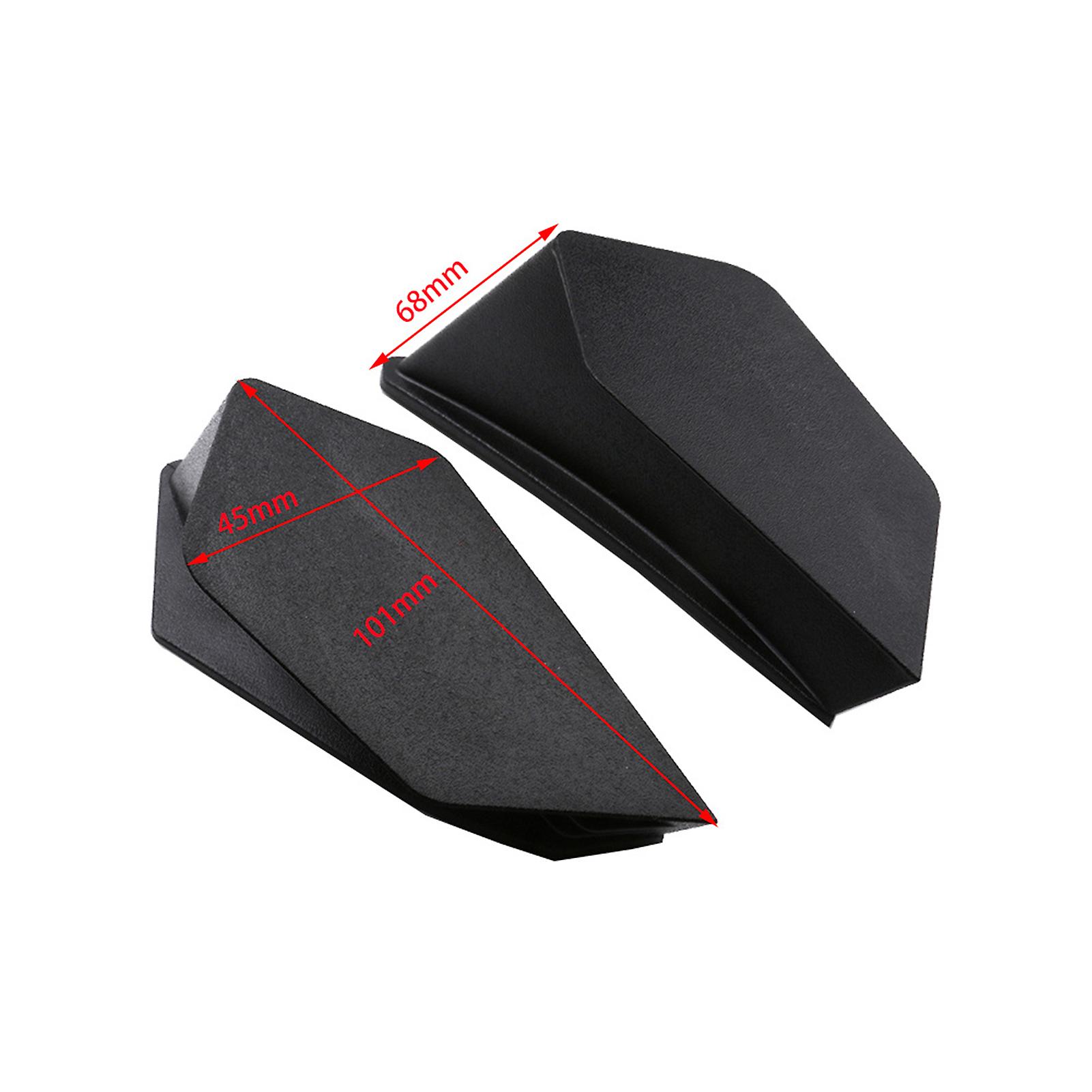 Black Motorcycle Wing Aerodynamic Winglet Kit Dynamic Spoiler Replacement For Honda Suzuki Yamaha Kawasaki Bmw