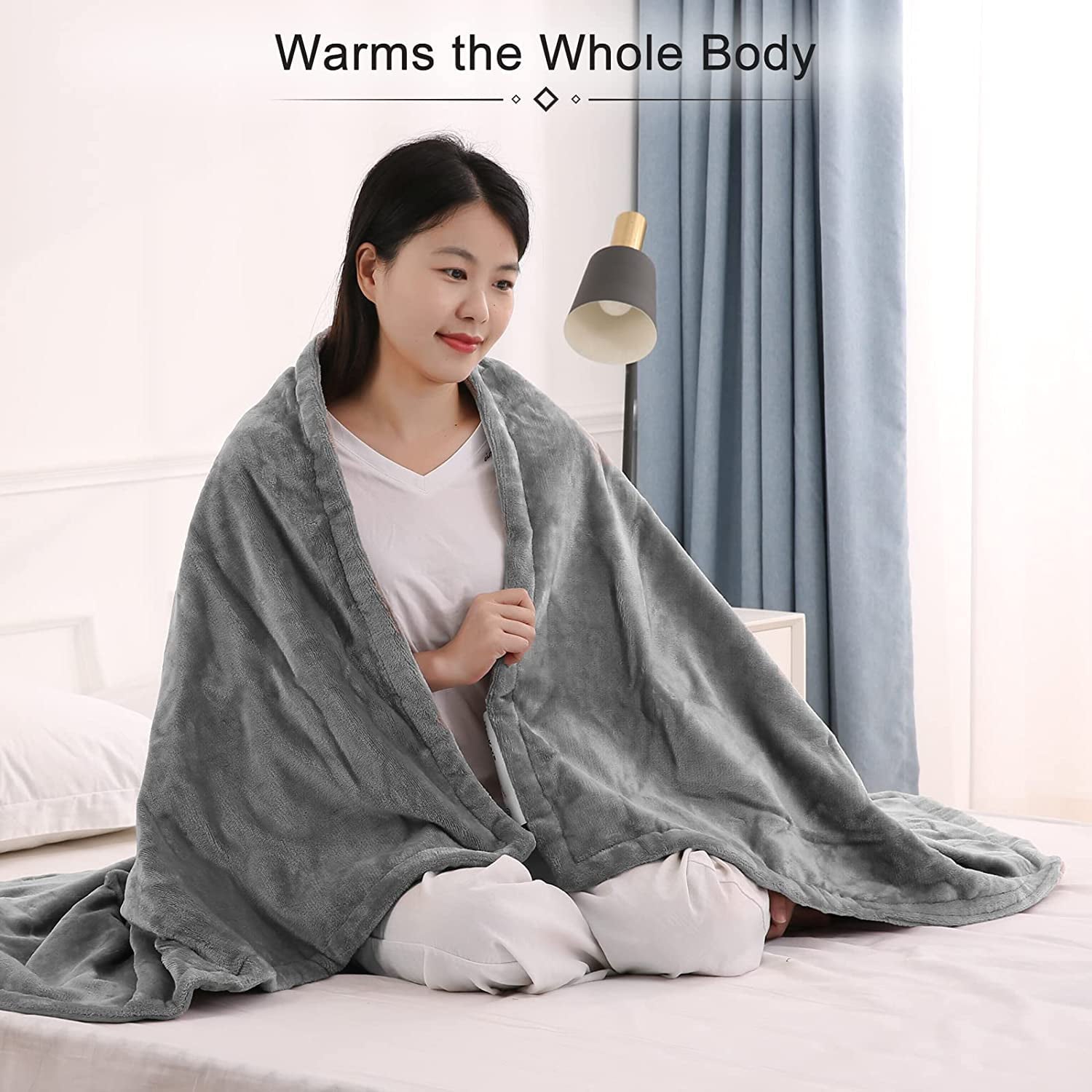 Heated Blanket Electric Throw - 50