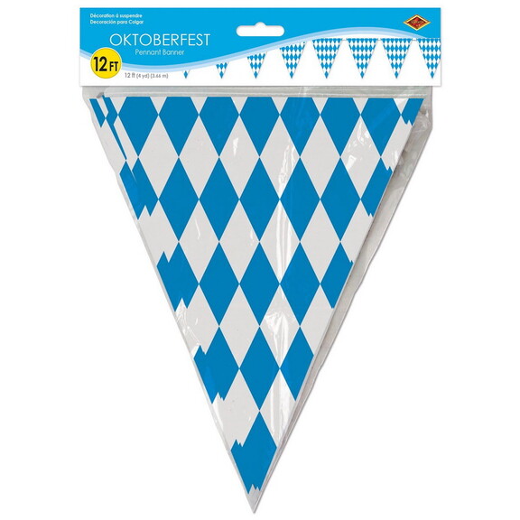 Beistle 50970 Oktoberfest Pennant Banner  all weat...