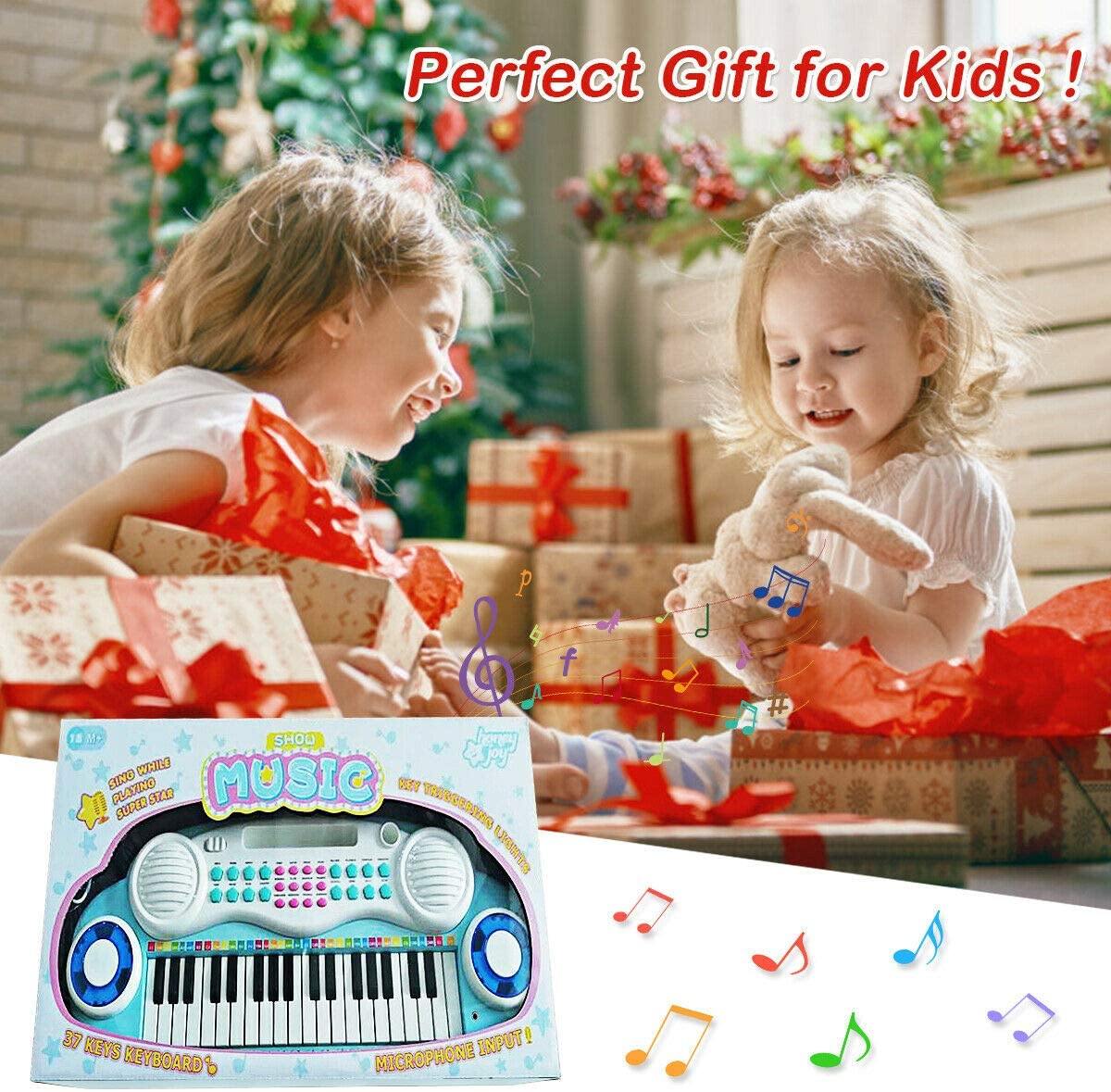 Costzon 37-Key Keyboard Piano for Kids with Detachable Legs, Music Score, Build-in MP3 Songs