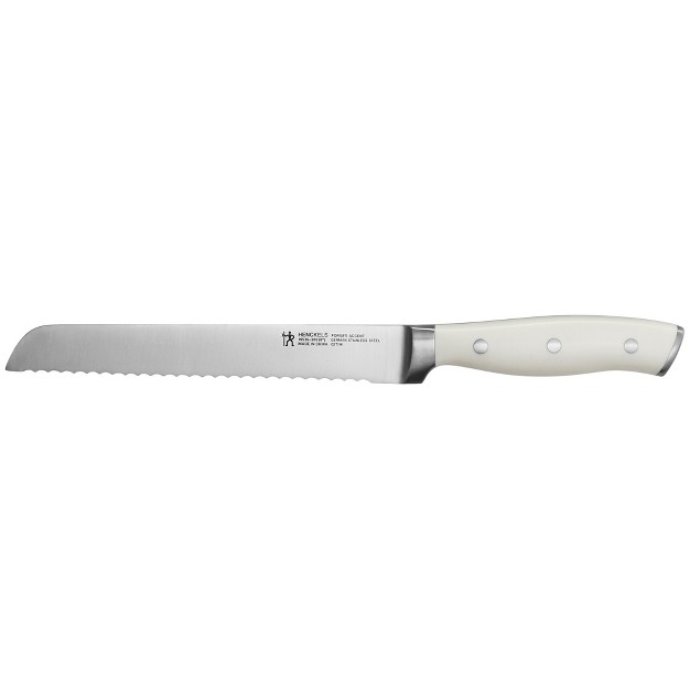 Henckels Forged Accent 8 inch Bread Knife White Handle