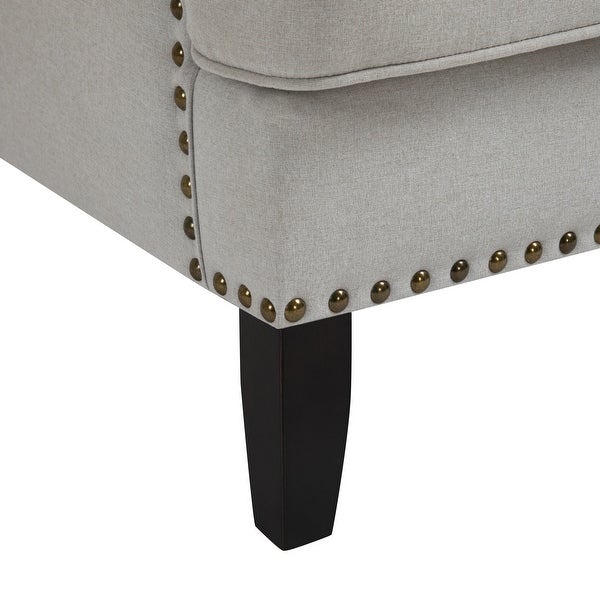 Modern Nailhead Accent Chair