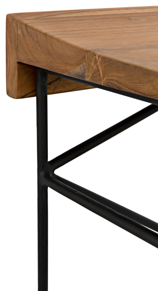 Belem Side Table  Black Steel   Industrial   Side Tables And End Tables   by Noir  Houzz