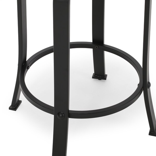 Skyla Industrial Swivel Counter Stools (Set of 2) by Christopher Knight Home