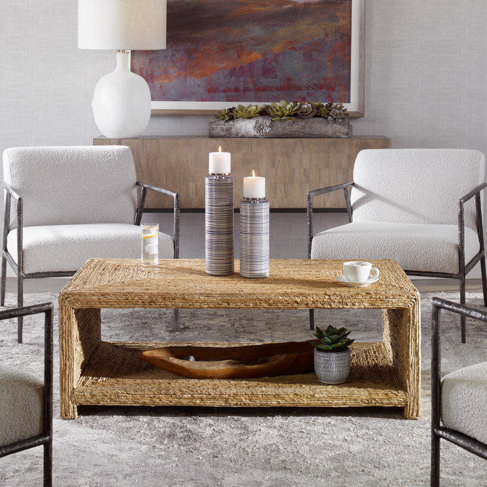 Uttermost Rora Open Coastal Coffee table   Beach Style   Coffee Tables   by Uttermost  Houzz