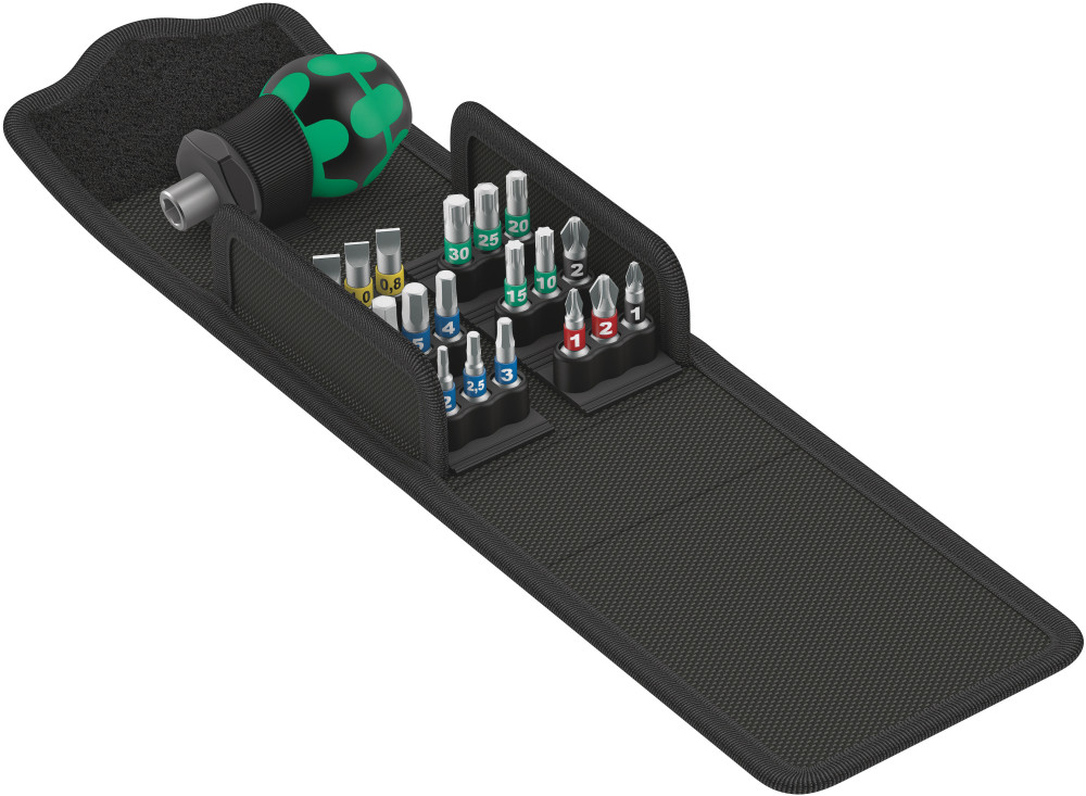 Wera 19pc Kraftform Kompakt Stubby 1 Screwdriver Set ;