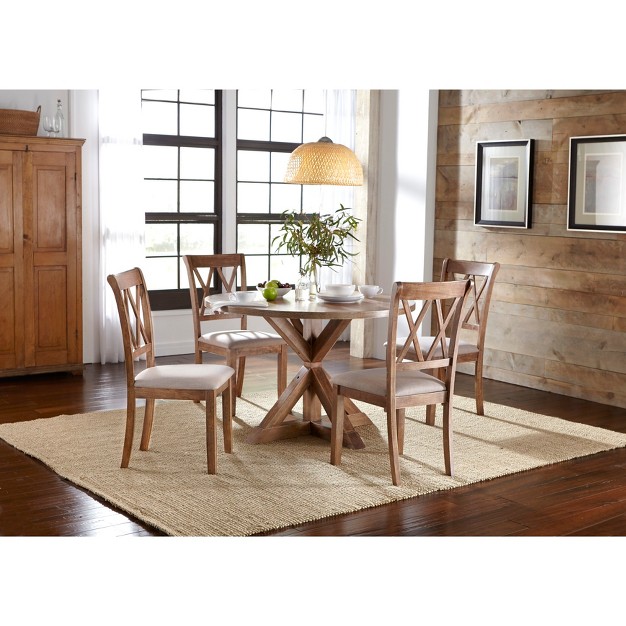 5pc Roma Dining Set Driftwood Buylateral