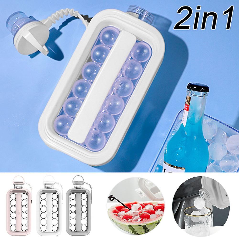 2 In 1 Ice Ball Maker Mold Portable Ice Cube Maker Kettle Kitchen Tool