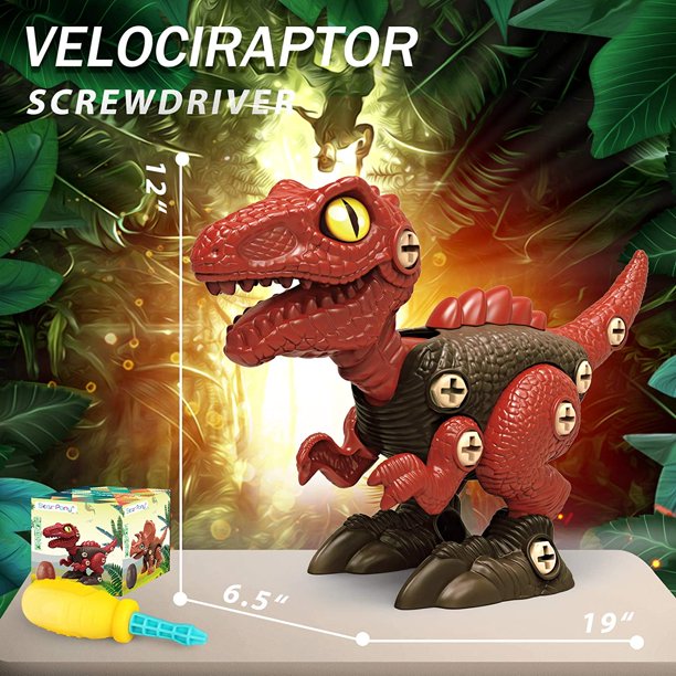 Dinosaur Take Apart Toys Stem Dinosaur Toys for Kids 3-5 5-7 Educational Construction Building Toys for 3， 4， 5， 6， 7 Year Old Boys Ideal Xmas Birthday Gifts