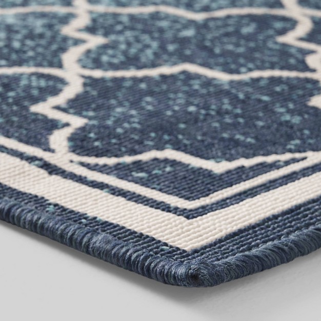 Laguna Ombre Outdoor Rug Blue ivory Christopher Knight Home