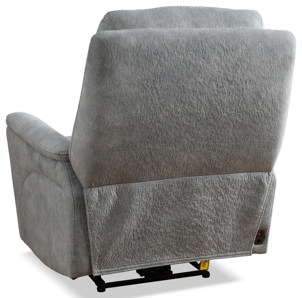 Parker Living Linus Hudson Grey Power Zero Gravity Recliner   Transitional   Recliner Chairs   by Parker House  Houzz