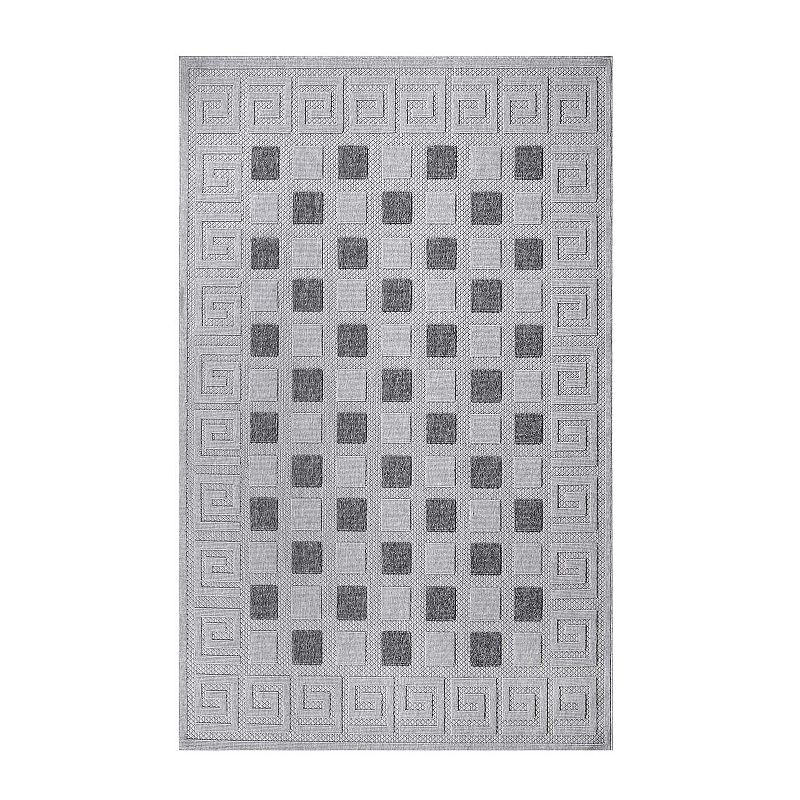 Superior Modern Geometric Greek Key Indoor Outdoor Area Rug