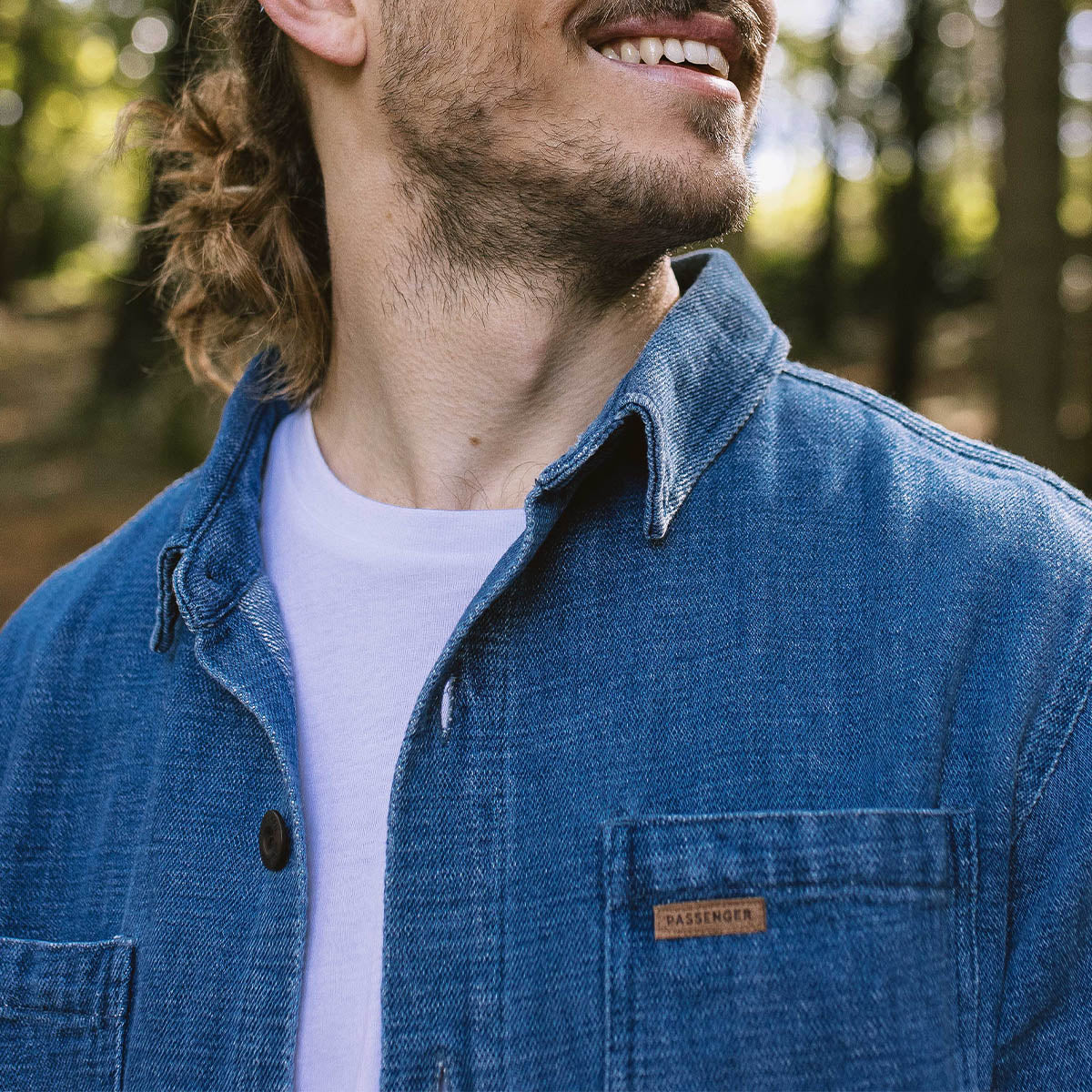 Backcountry Organic Cotton Denim LS Shirt - Washed Denim