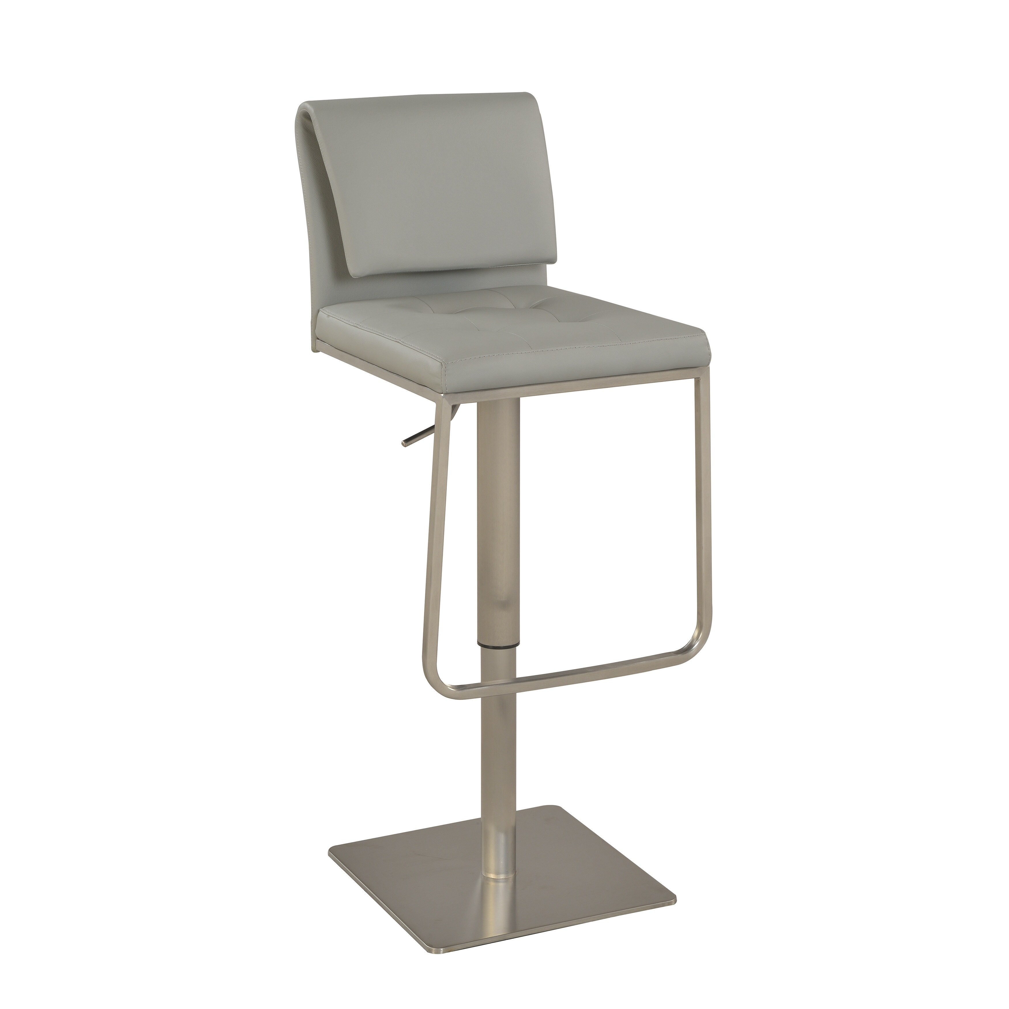 Somette Grey Contemporary Pneumatic Stool - N/A