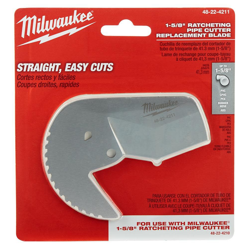 Milwaukee 1-5/8 in. Ratcheting Pipe Cutter Replacement Blade 48-22-4211 from Milwaukee