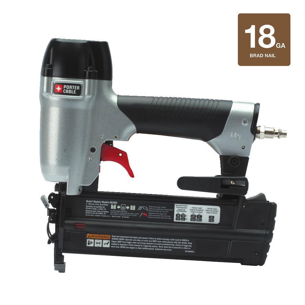 Porter-Cable 18-Gauge Pneumatic Brad Nailer Kit BN200C