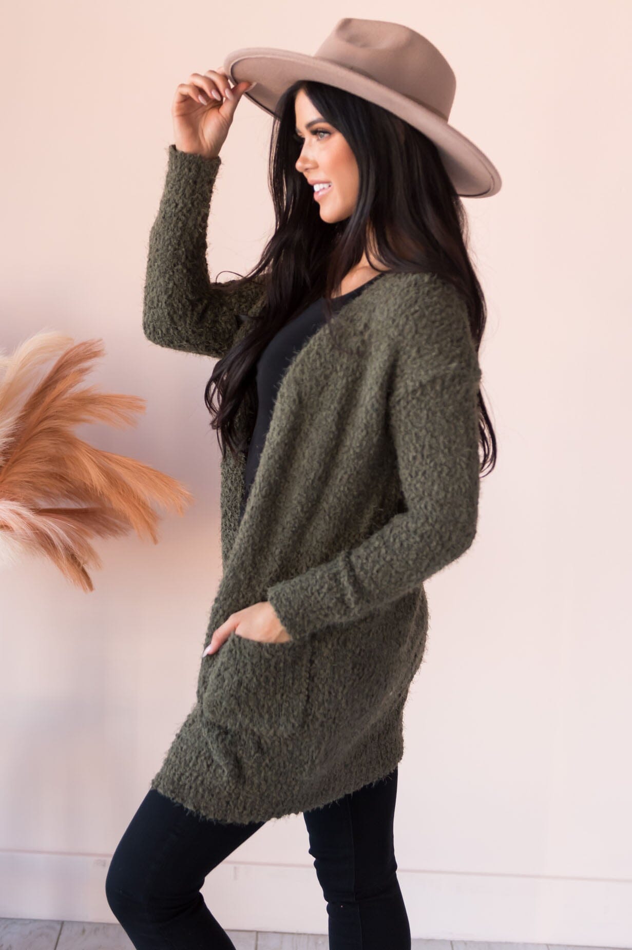 Soft & Cuddly Modest Sweater Cardigan