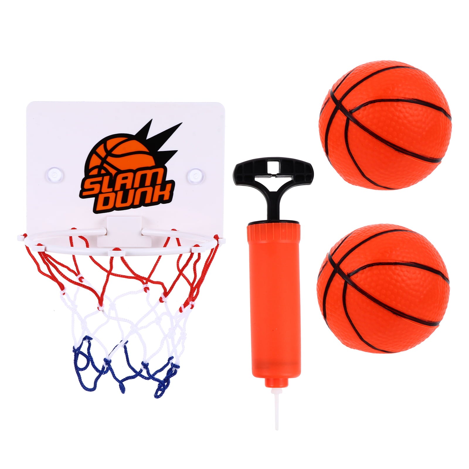 NICEXMAS 1 Set Plastic Toys Indoor Hanging Basketball Mini Basketball and Board