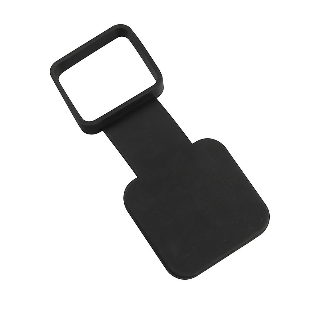 2pcs Rubber Tow Hook Cover Square Tow Hook Dust Plug Suitable For 2 Inch Receiving Tube Auto Parts Black