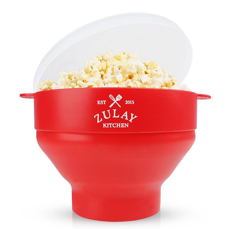 Bpa Free Collapsible Silicone Popcorn Maker With Lid