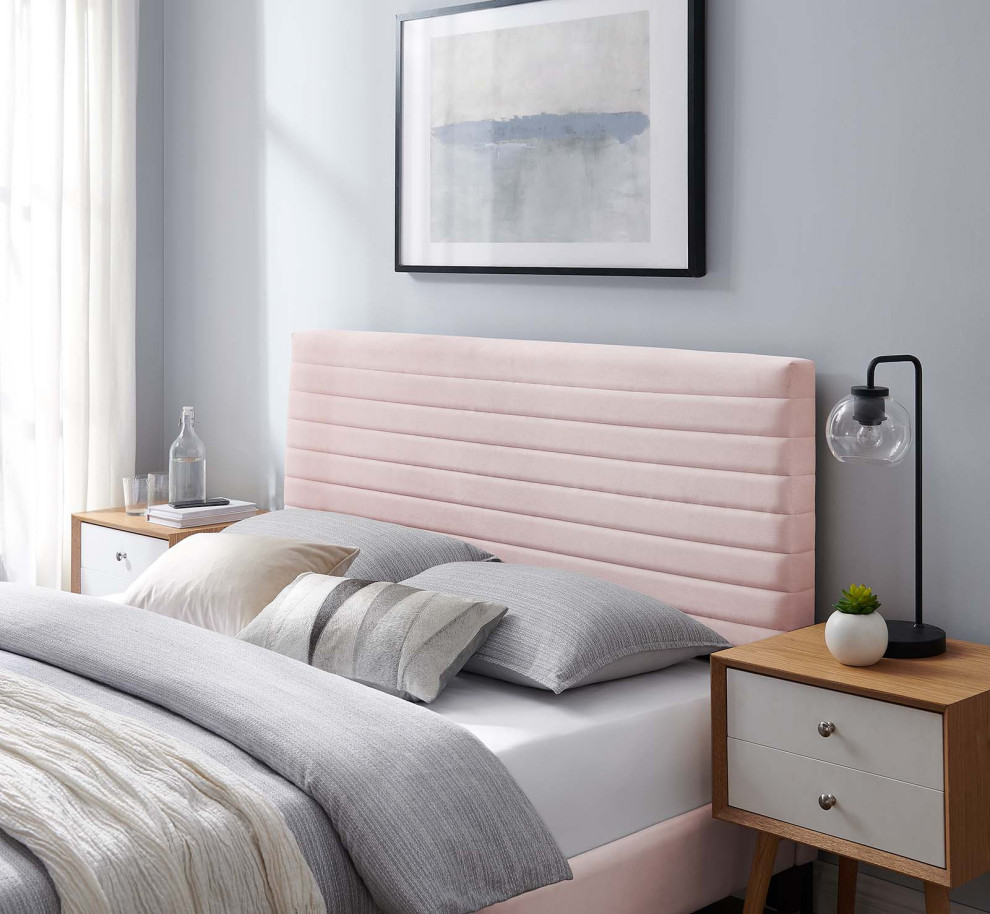 Tranquil Full/Queen Headboard  Pink   Contemporary   Headboards   by First of a Kind USA Inc  Houzz