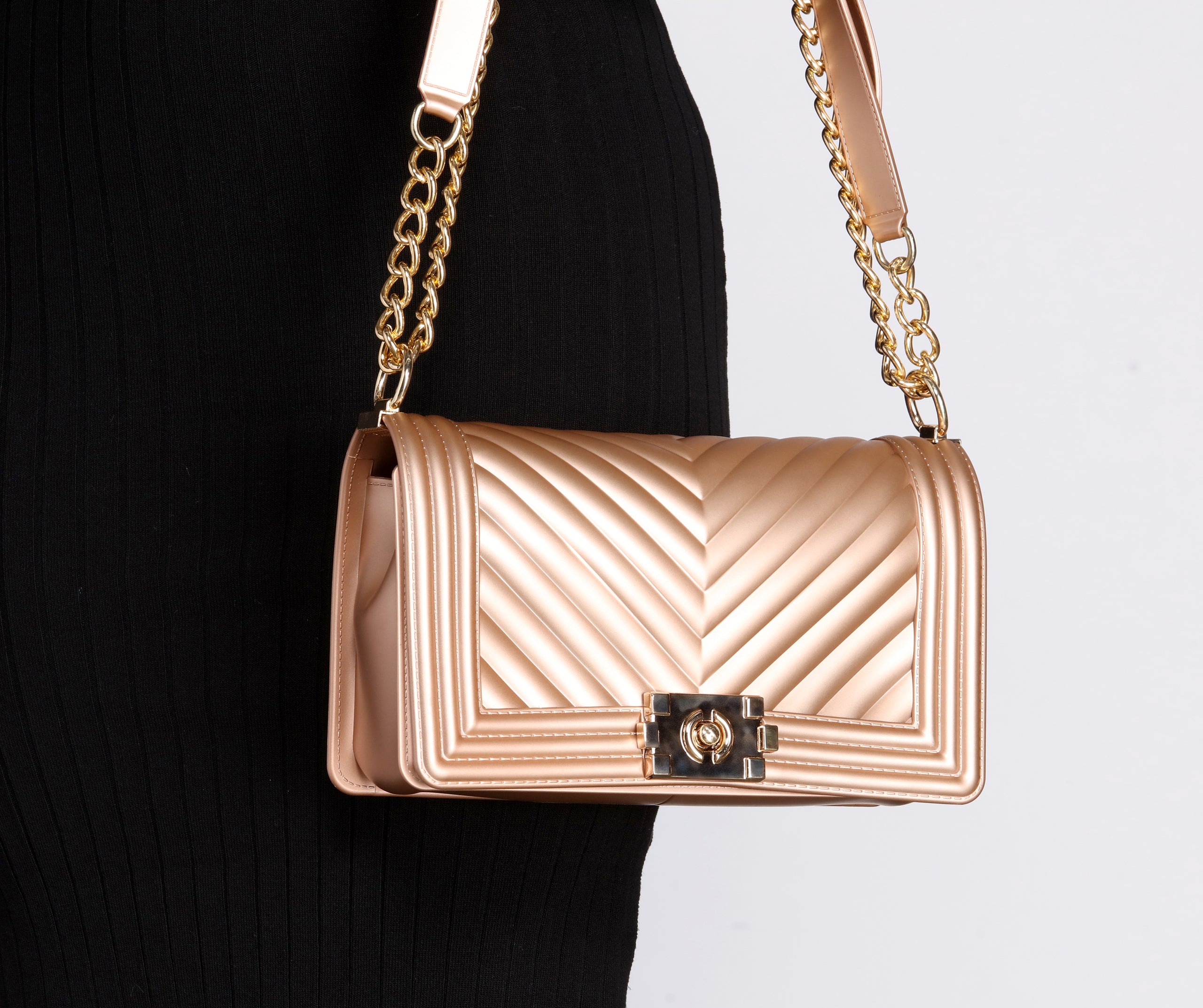 Quilted Jelly Chevron Cross Body