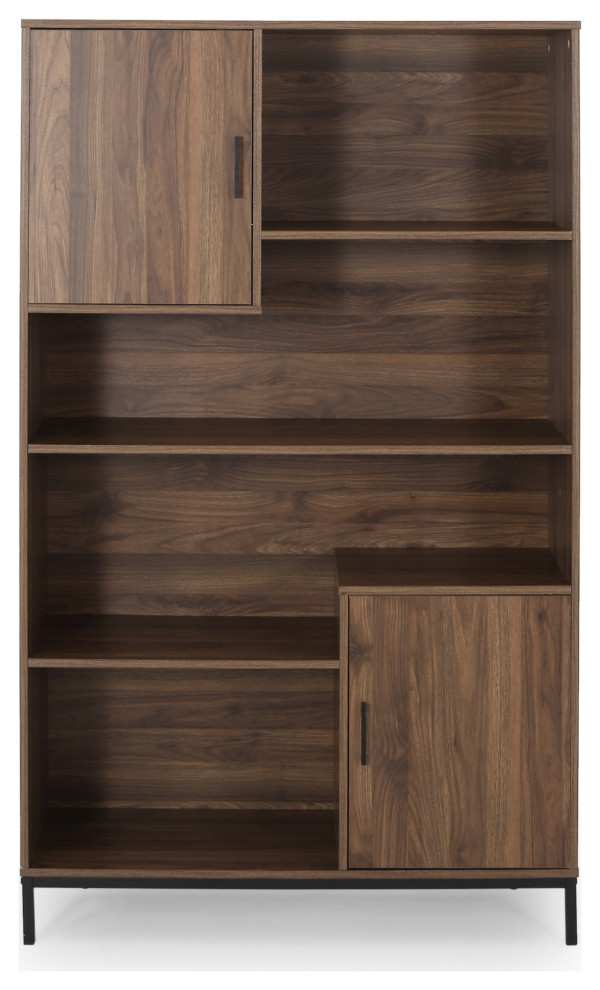 Joanne Contemporary Faux Wood Cube Unit Bookcase   Industrial   Bookcases   by GDFStudio  Houzz