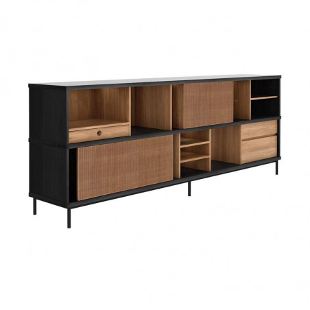 Buffet en teck 2 portes， 3 tiroirs Ocar Ethnicraft - Mobilier intérieur - Mobilier - GRIIN