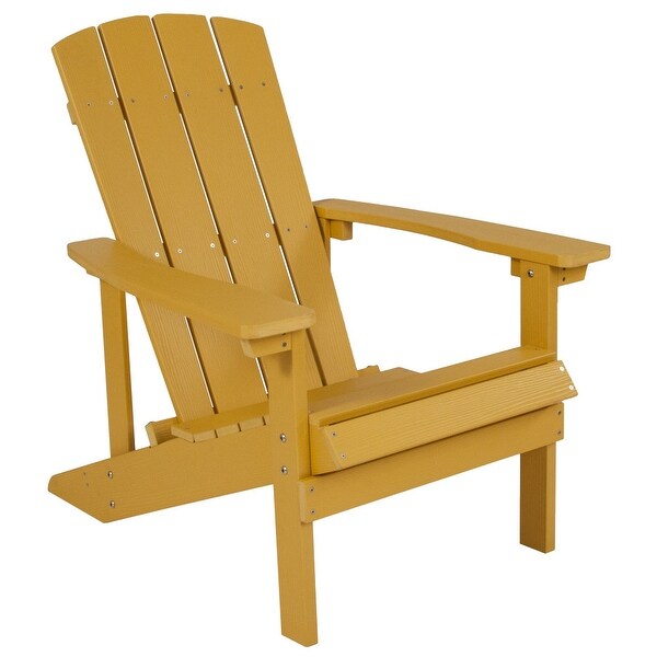 Outdoor AllWeather Poly Resin Wood Adirondack Chair