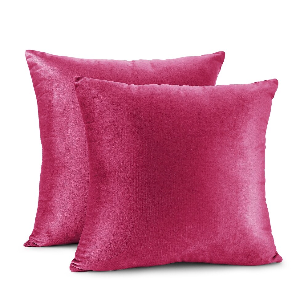 Porch   Den Cosner Microfiber Velvet Throw Pillow Covers (Set of 2)