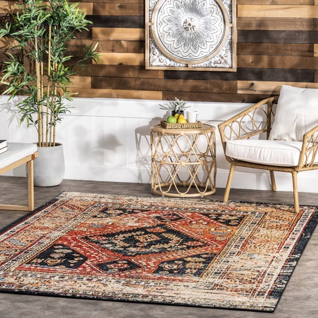 Nuloom Indoor outdoor Transitional Floral Jane Area Rug