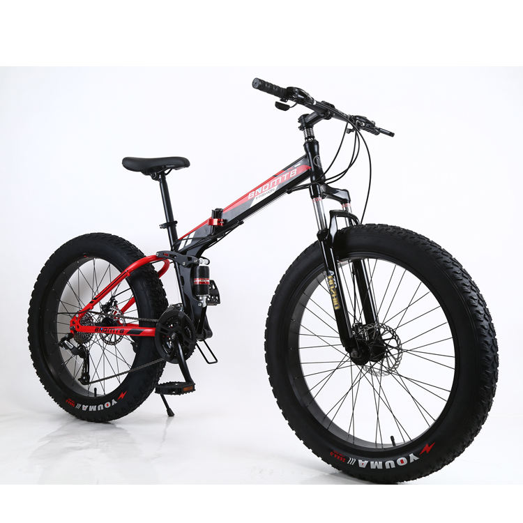 2023 21 Speed Gears Carbon Fat Bike folding frame  New Model 26 Inch Big Tire Fat Bike Cheap Snow Bicycle for Sale comfortable saddle