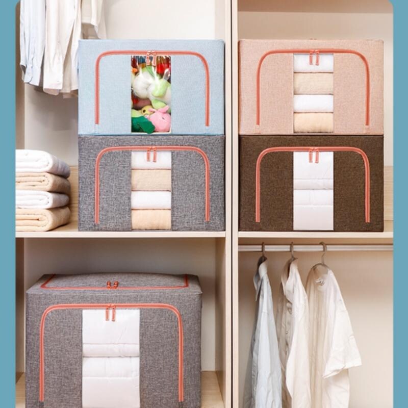 Clothes Storage Box   Oxford Foldable Stackable Container Organizer Set