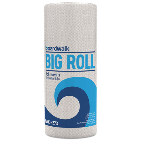 Boardwalk Household Perforated Paper Towel Rolls | 2-Ply， 11 x 8.5， White， 250