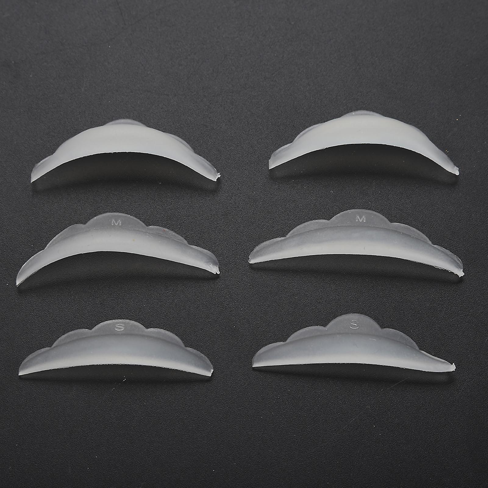 3 Pairs Curl Silicone Protection Pads Eyelash Lifting Curling Eyelash Extension S M L